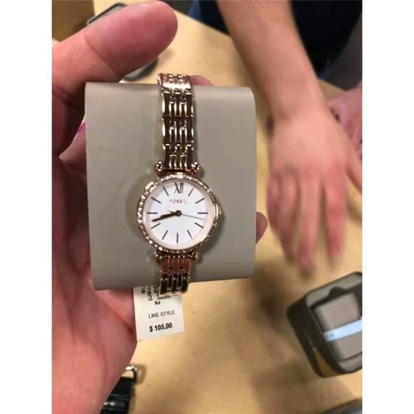Fossil BQ3502 Tillie Mini Three-Hand Rose Gold-Tone Stainless Steel Watch main image 5